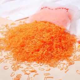 image-500/1000/2000pcs Girls Colourful Disposable Rubber Band Hair Ties Headband Children Ponytail Holder Bands Kids Hair Accessories