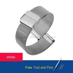 image-Langley Milanese Watchband with Double Safety Buckle - Custom Fit Bracelet