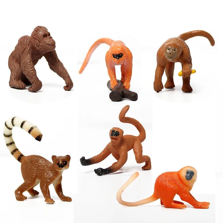image-SamKaLa Chimpanzee Animal Model - Educational Toy Figurine for Kids