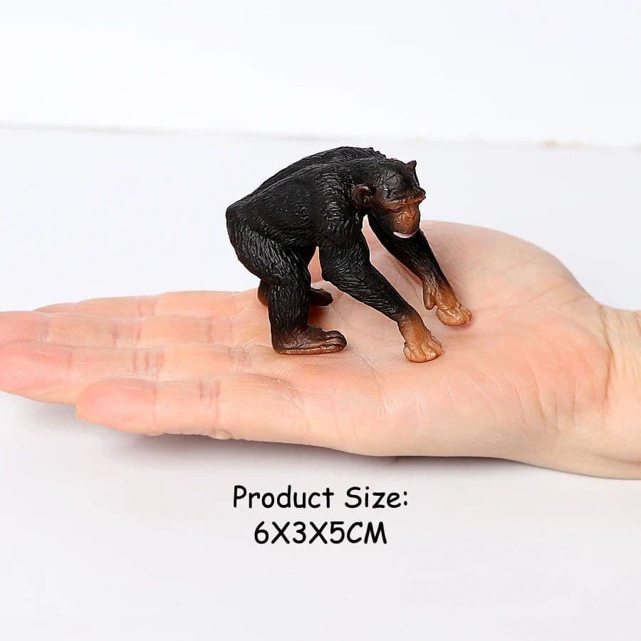 image-SamKaLa Chimpanzee Animal Model - Educational Toy Figurine for Kids