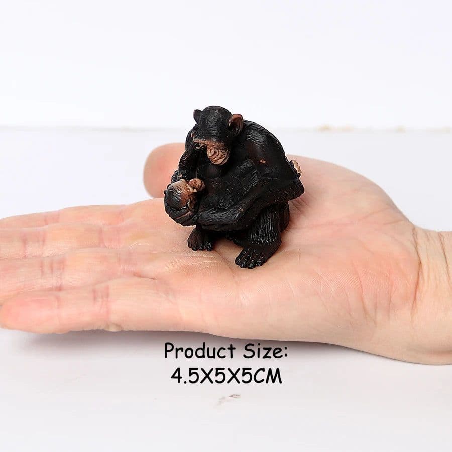 image-SamKaLa Chimpanzee Animal Model - Educational Toy Figurine for Kids