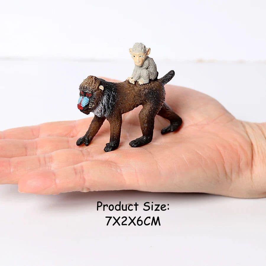 image-SamKaLa Chimpanzee Animal Model - Educational Toy Figurine for Kids
