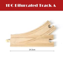 image-skxnier Wooden Railway Track - Educational 3D Assemble Train Toy