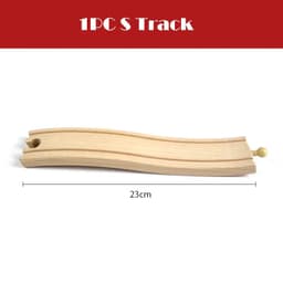 image-skxnier Wooden Railway Track - Educational 3D Assemble Train Toy