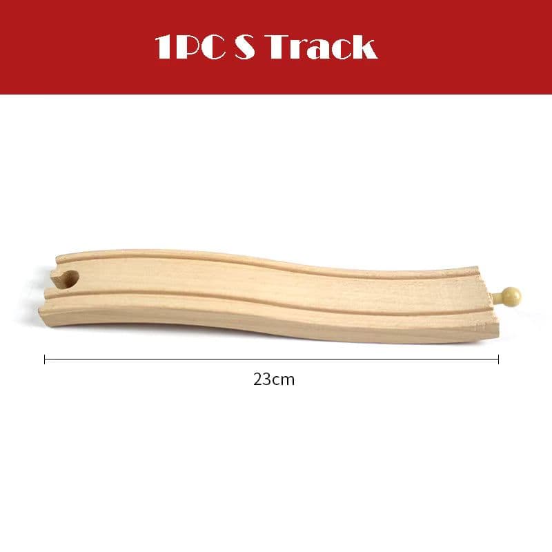 image-skxnier Wooden Railway Track - Educational 3D Assemble Train Toy