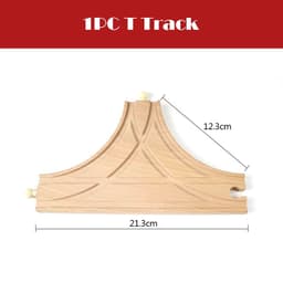 image-skxnier Wooden Railway Track - Educational 3D Assemble Train Toy