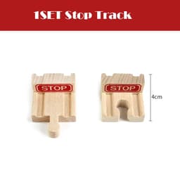 image-skxnier Wooden Railway Track - Educational 3D Assemble Train Toy