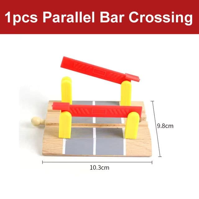 image-skxnier Wooden Railway Track - Educational 3D Assemble Train Toy
