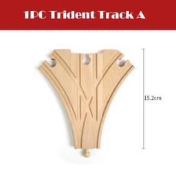 image-skxnier Wooden Railway Track - Educational 3D Assemble Train Toy