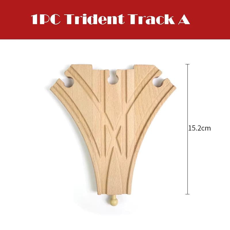 image-skxnier Wooden Railway Track - Educational 3D Assemble Train Toy