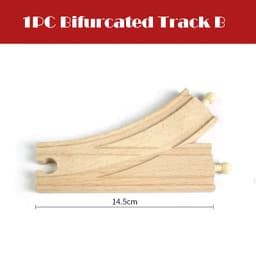 image-skxnier Wooden Railway Track - Educational 3D Assemble Train Toy
