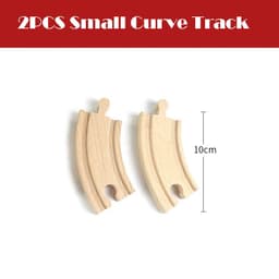 image-skxnier Wooden Railway Track - Educational 3D Assemble Train Toy