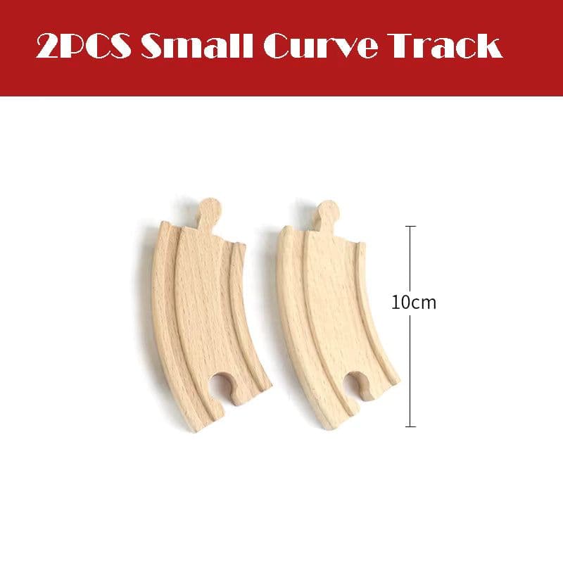 image-skxnier Wooden Railway Track - Educational 3D Assemble Train Toy