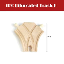 image-skxnier Wooden Railway Track - Educational 3D Assemble Train Toy