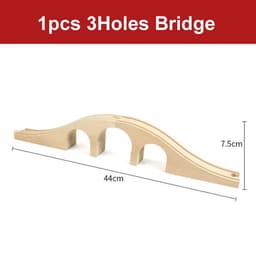 image-skxnier Wooden Railway Track - Educational 3D Assemble Train Toy