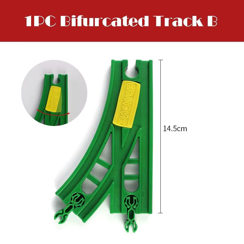 image-skxnier Wooden Railway Track - Educational 3D Assemble Train Toy