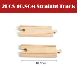 image-skxnier Wooden Railway Track - Educational 3D Assemble Train Toy