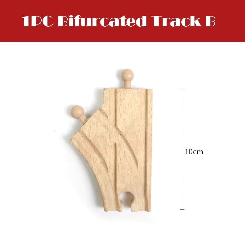 image-skxnier Wooden Railway Track - Educational 3D Assemble Train Toy