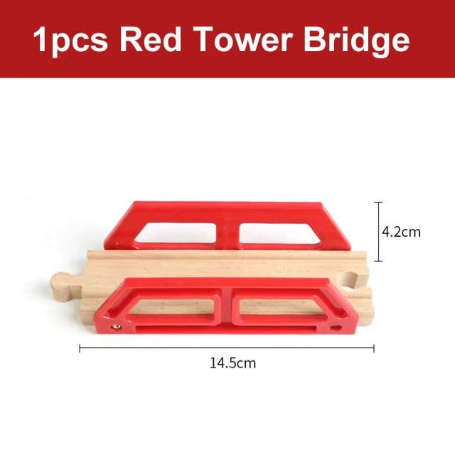 image-skxnier Wooden Railway Track - Educational 3D Assemble Train Toy