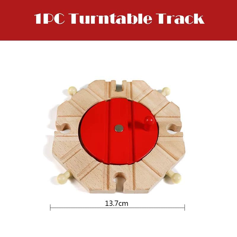 image-skxnier Wooden Railway Track - Educational 3D Assemble Train Toy