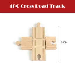 image-skxnier Wooden Railway Track - Educational 3D Assemble Train Toy