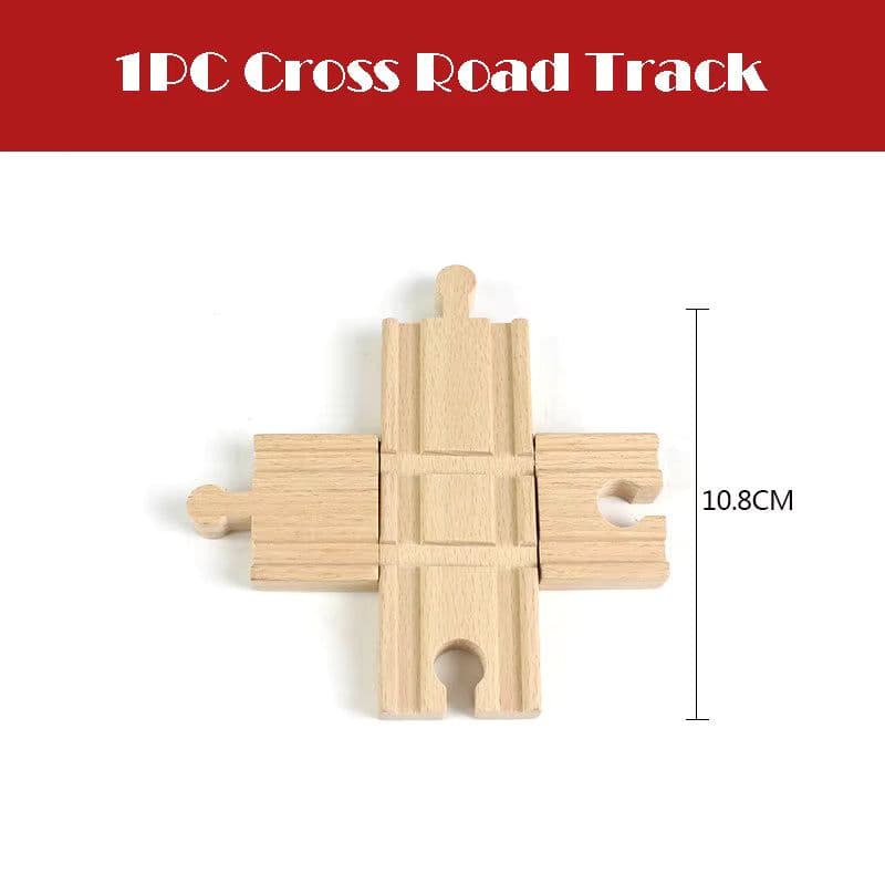 image-skxnier Wooden Railway Track - Educational 3D Assemble Train Toy