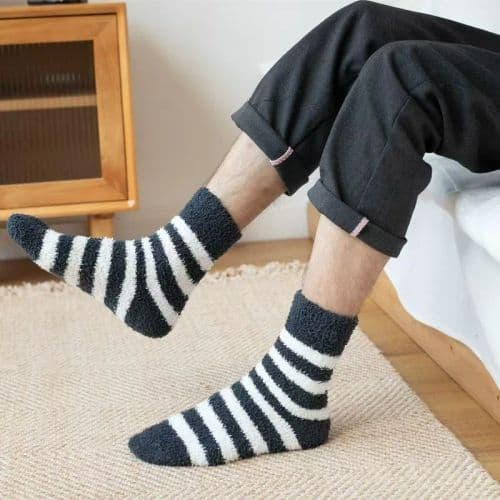 image-Fluffy Thick Coral Velvet Socks - Warm Comfort for Winter & Spring