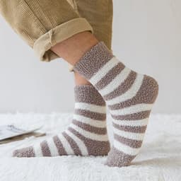 image-Fluffy Thick Coral Velvet Socks - Warm Comfort for Winter & Spring