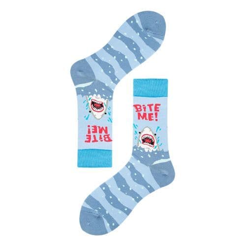 image-QinyeThree Funny Shark Socks - Casual Comfort for All Seasons