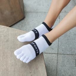image-VERIDICAL Cotton Toe Socks - Breathable & Anti-Bacterial - Casual Winter Socks