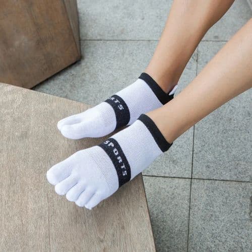 image-VERIDICAL Cotton Toe Socks - Breathable & Anti-Bacterial - Casual Winter Socks