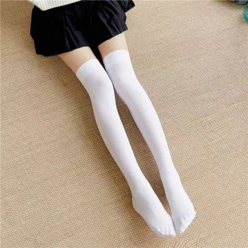 image-REGRTEDARLING Cotton Thigh High Socks for Casual Comfort - Long Stockings