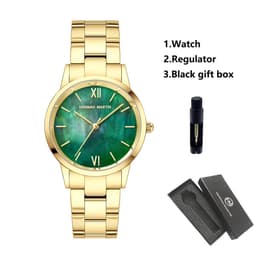 image-Hannah Martin Quartz Movement Watch - Elegant Design & Water Resistant