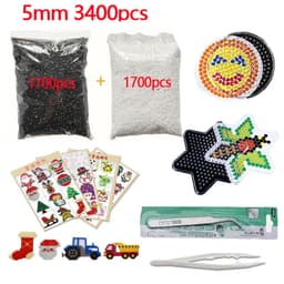 image-KTYSM 3D Puzzle Beads Set with Templates & Tweezers for Creative Fun