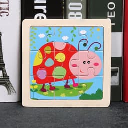 image-YunDuo BaBy Educational 3D Wooden Animal Puzzle for Children Age 3-6