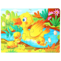 image-skxnier Wooden 3D Jigsaw Puzzle Toy for Kids - Educational Animal Game