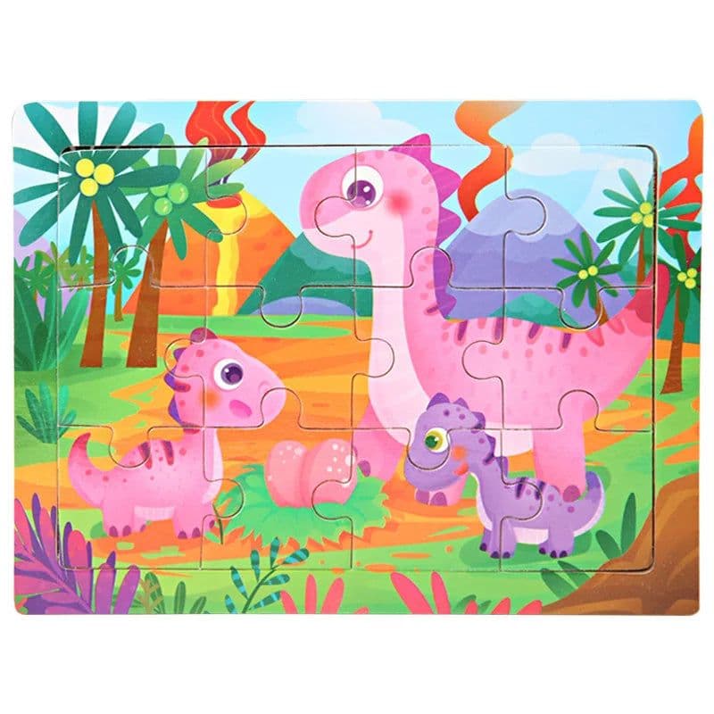 image-skxnier Wooden 3D Jigsaw Puzzle Toy for Kids - Educational Animal Game