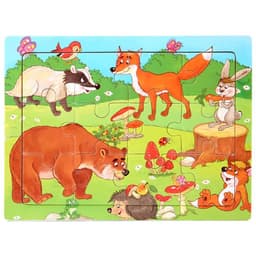 image-skxnier Wooden 3D Jigsaw Puzzle Toy for Kids - Educational Animal Game