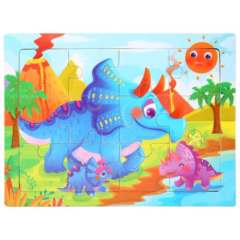 image-skxnier Wooden 3D Jigsaw Puzzle Toy for Kids - Educational Animal Game