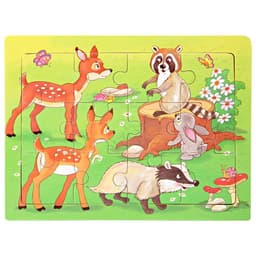 image-skxnier Wooden 3D Jigsaw Puzzle Toy for Kids - Educational Animal Game