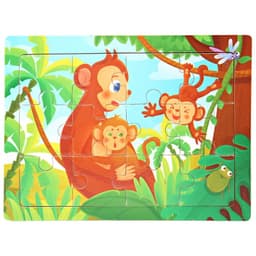 image-skxnier Wooden 3D Jigsaw Puzzle Toy for Kids - Educational Animal Game