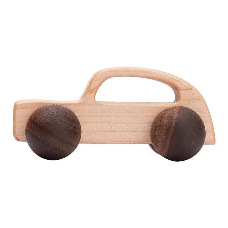 image-Baby Carrier Wooden Car Blocks - Educational Beech Wood Toys for Children