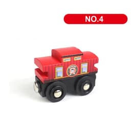 image-SKXNIER Magnetic Wooden Train Car - Educational Railway Toy for Kids