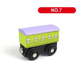 image-SKXNIER Magnetic Wooden Train Car - Educational Railway Toy for Kids