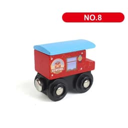 image-SKXNIER Magnetic Wooden Train Car - Educational Railway Toy for Kids