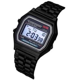 image-Fashionable Stainless Steel LED Display Watch with Water Resistance - Model B303