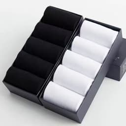 image-10pairs/lotMen's Cotton Socks Business Men's Breathable High-Quality Soft Fabric Men's Solid Color Long Socks Business CasualMen