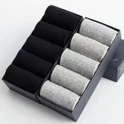 image-10pairs/lotMen's Cotton Socks Business Men's Breathable High-Quality Soft Fabric Men's Solid Color Long Socks Business CasualMen