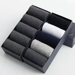 image-10pairs/lotMen's Cotton Socks Business Men's Breathable High-Quality Soft Fabric Men's Solid Color Long Socks Business CasualMen