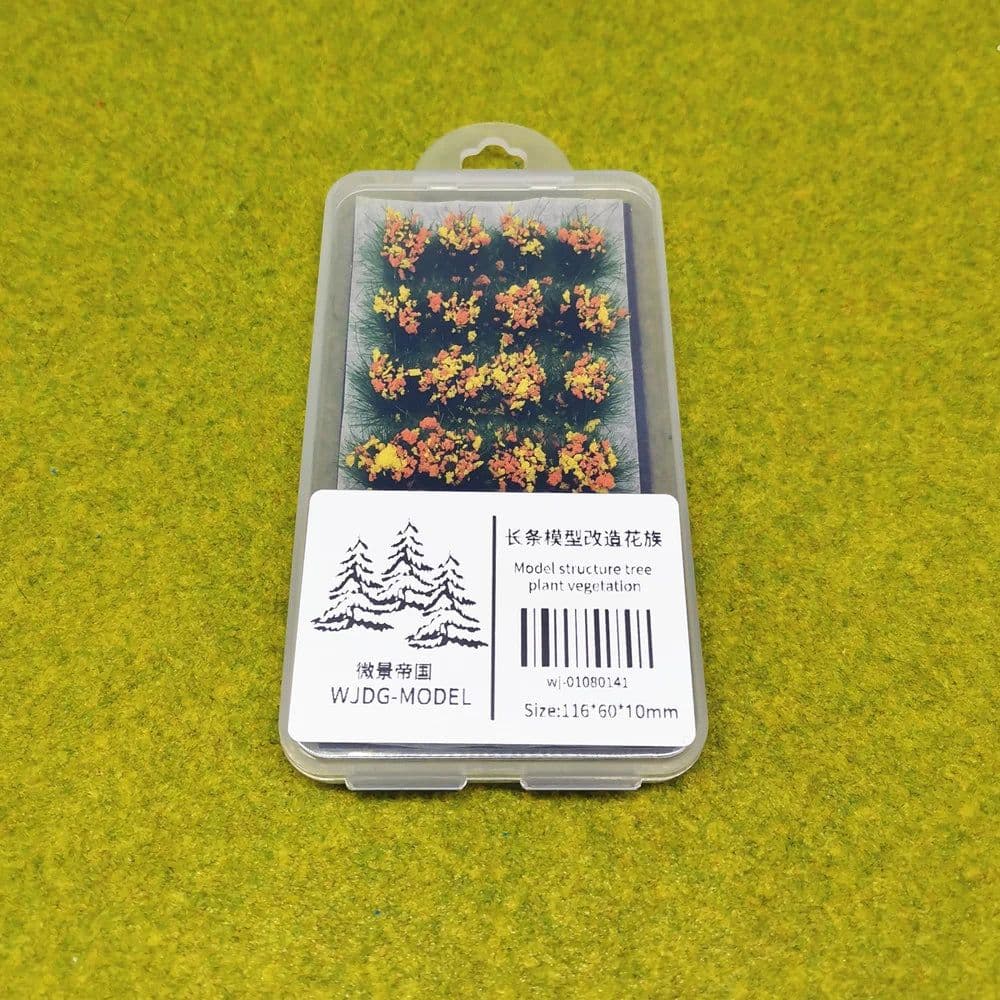 image-WJDG-Model Mini Flower Clusters for Realistic DIY Scenery & Landscapes